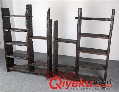 老沉船木博古架 中山傲奇电子商务匠心出品，创意实木家具工厂批发